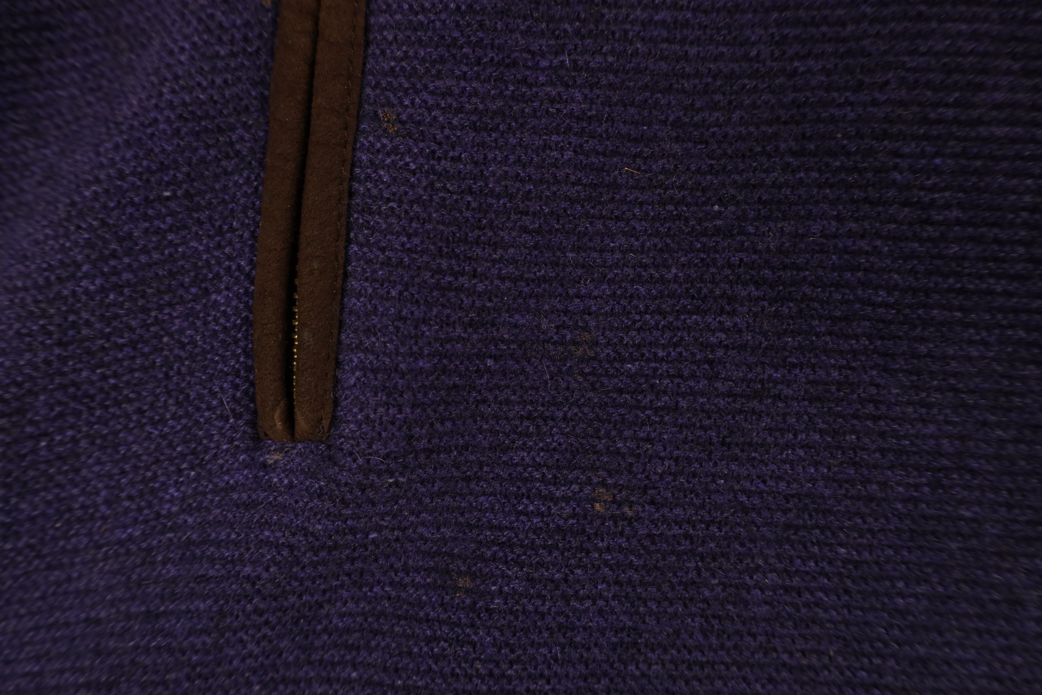 Vintage Kinross Cashmere Blank Cashmere Knit Half Zip Sweater Purple Size US XL / EU 56 / 4 - 5 Thumbnail