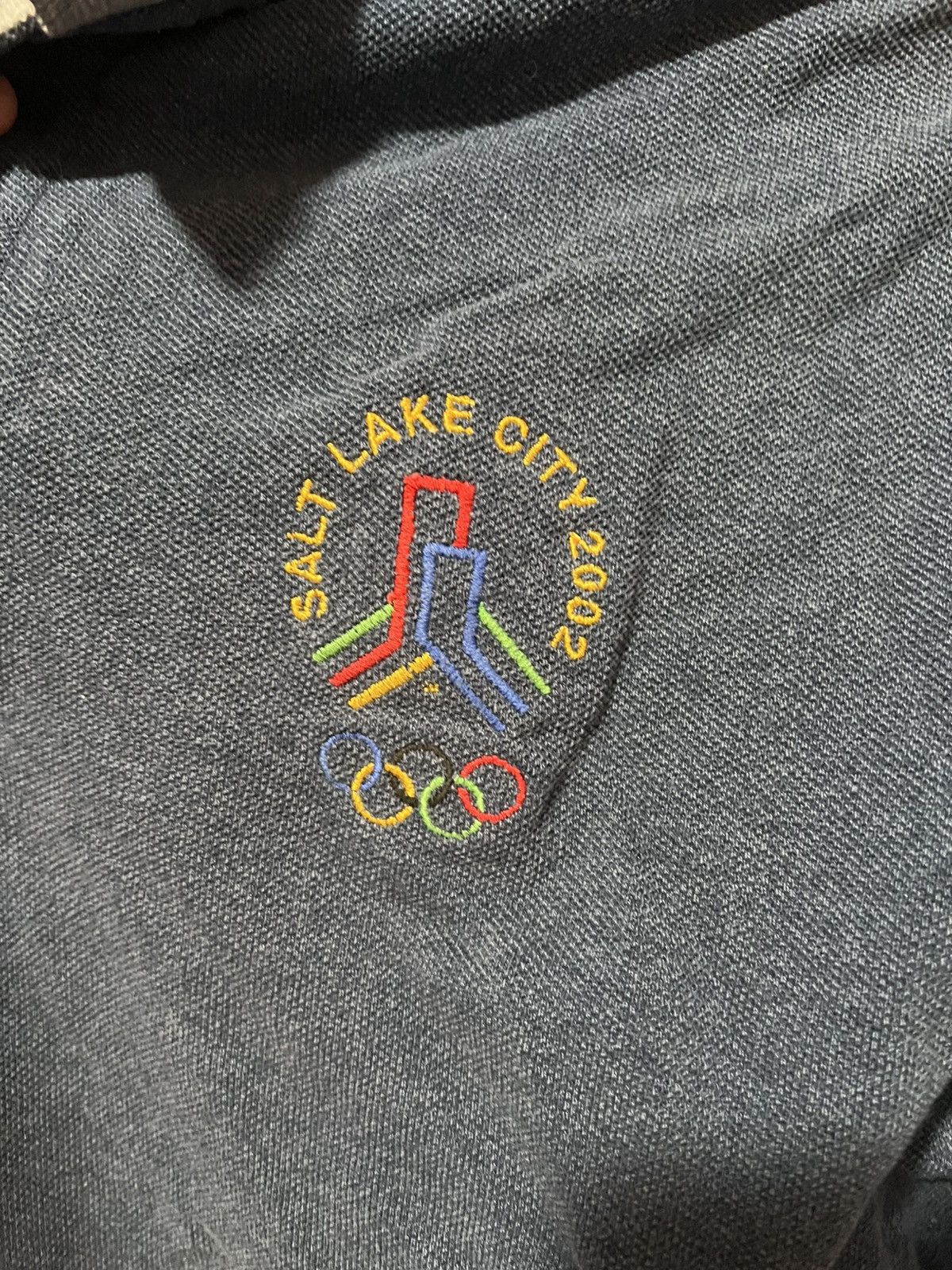 USA Olympics Salt Lake City 2002 Olympics Blue Polo Shirt Size US M / EU 48-50 / 2 - 2 Thumbnail