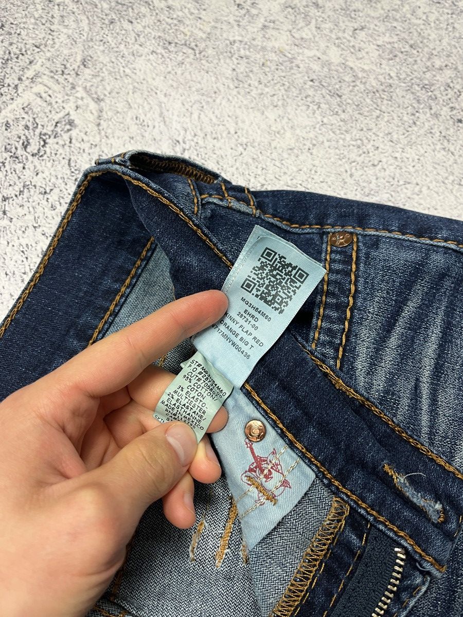 True Religion True Religion Skinny Flap Red Big T Jeans Streetwear Size 31 Size US 32 / EU 48 - 11 Thumbnail