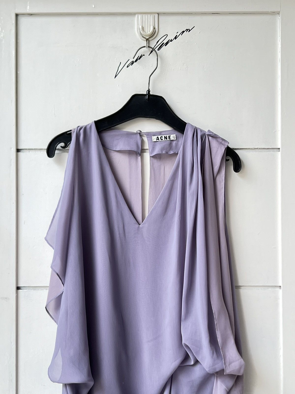 Acne Studios ACNE Purple Midi Dress Size S / US 4 / IT 40 - 2 Thumbnail
