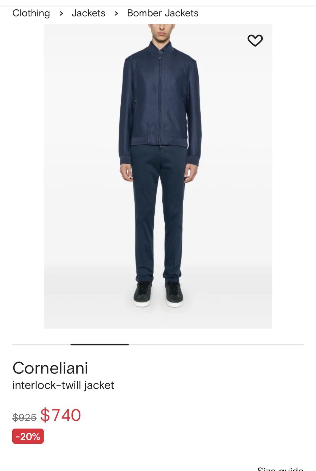 Italian luxury CORNELIANI interlock twill jacket