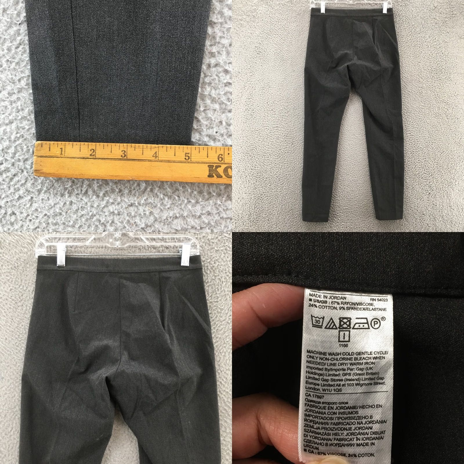 Banana Republic Banana Republic Dress Pants Womens 2 Gray Mid Rise Zip Skinny Flat Front Dress Pants Women Zip Mid Rise Gray Banana Republic Dress Pants Women 2 Size 26" / US 2 / IT 38 - 8 Thumbnail