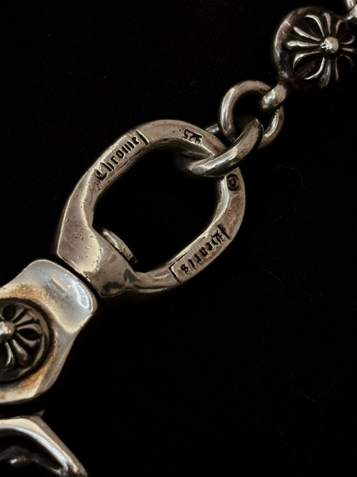 Chrome Hearts Chrome hearts silver Cross ball wallet chain 17” Size ONE SIZE - 6 Thumbnail
