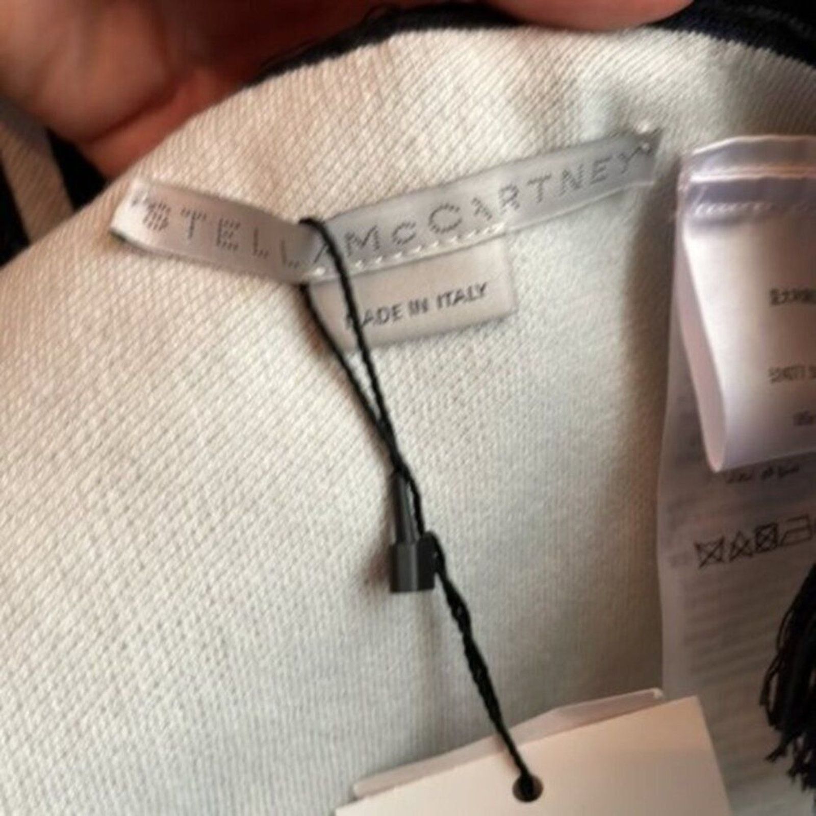 Stella McCartney Stella McCartney knit scarf blue black and white Size ONE SIZE - 8 Thumbnail