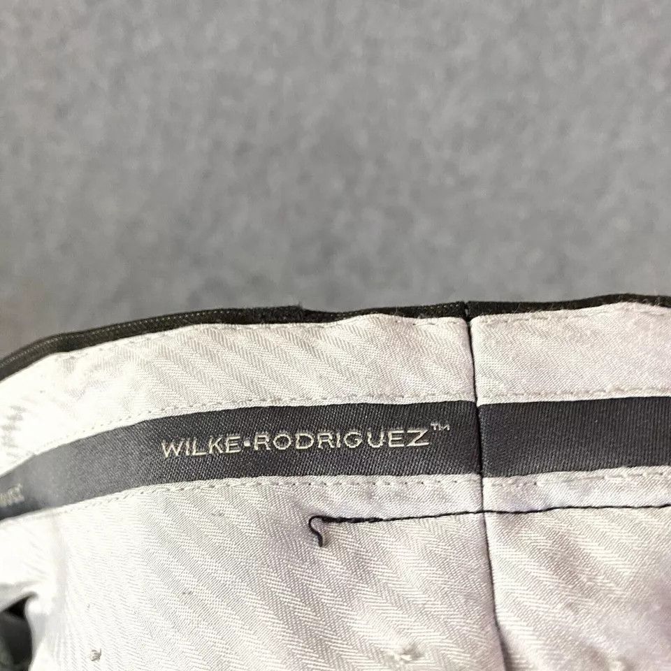 Wilke-Rodriguez Wilke Rodriguez Slacks Men's 42/36 Wool Striped Dress Pants Size US 42 / EU 58 - 7 Thumbnail