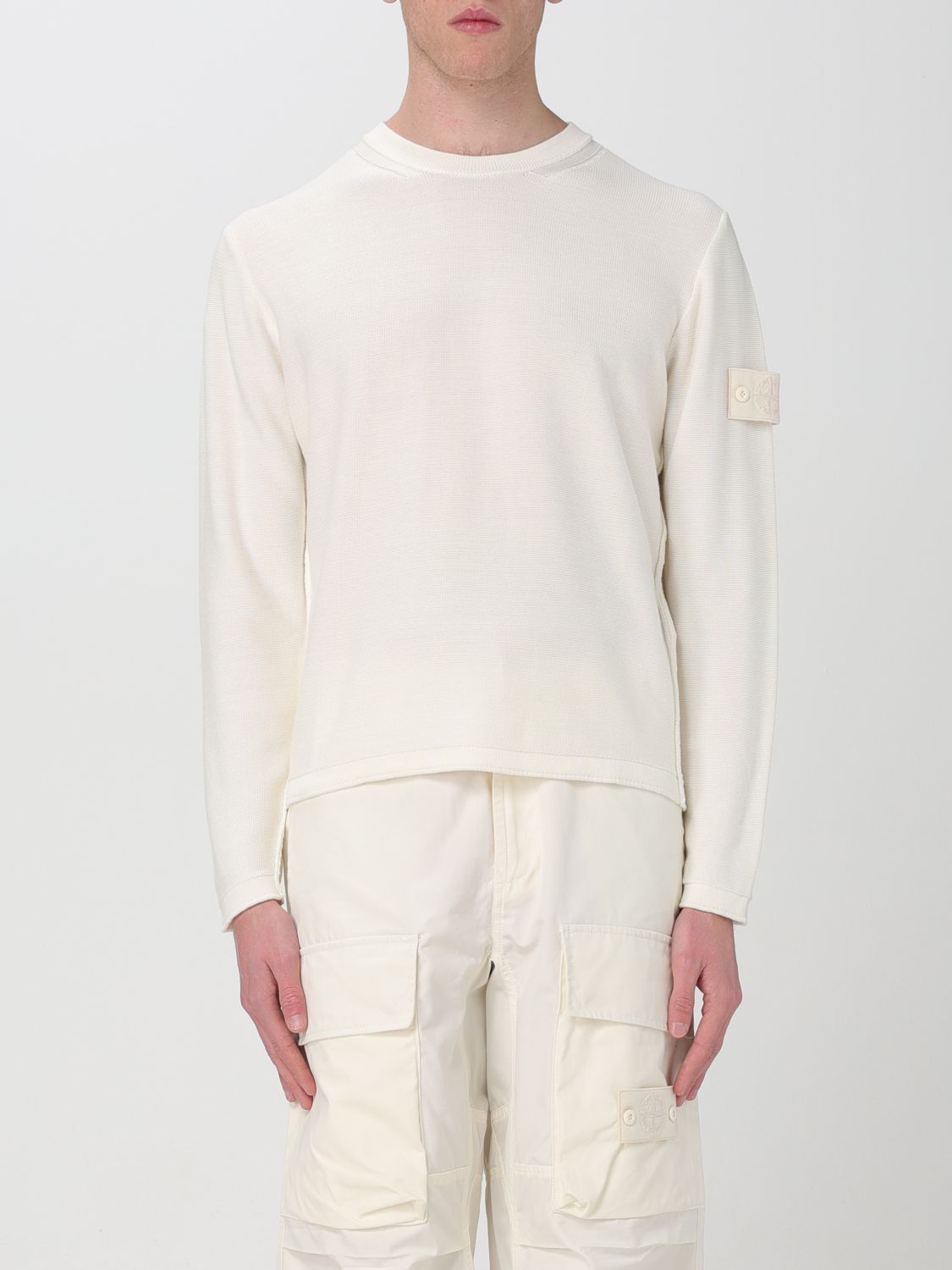 Image of Stone Island Sweater Men White (Size XL)