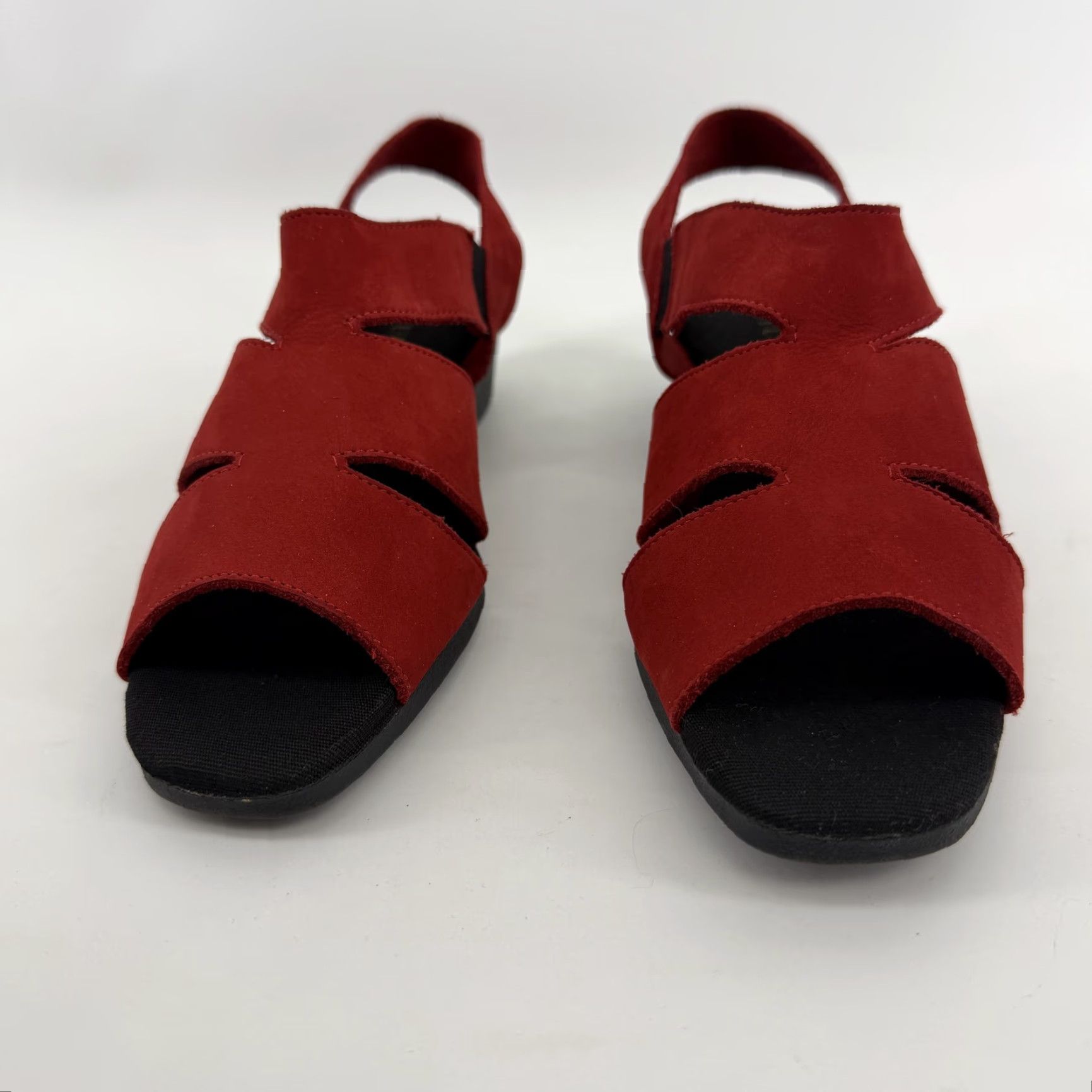 Naturalizer VINTAGE Naturalizer Sandals Womens 8.5 M Accent Red Slingback Wedge 90s 132N85 Bohemian Hipster Casual Summer Shoes Size US 9 / IT 39 - 7 Thumbnail