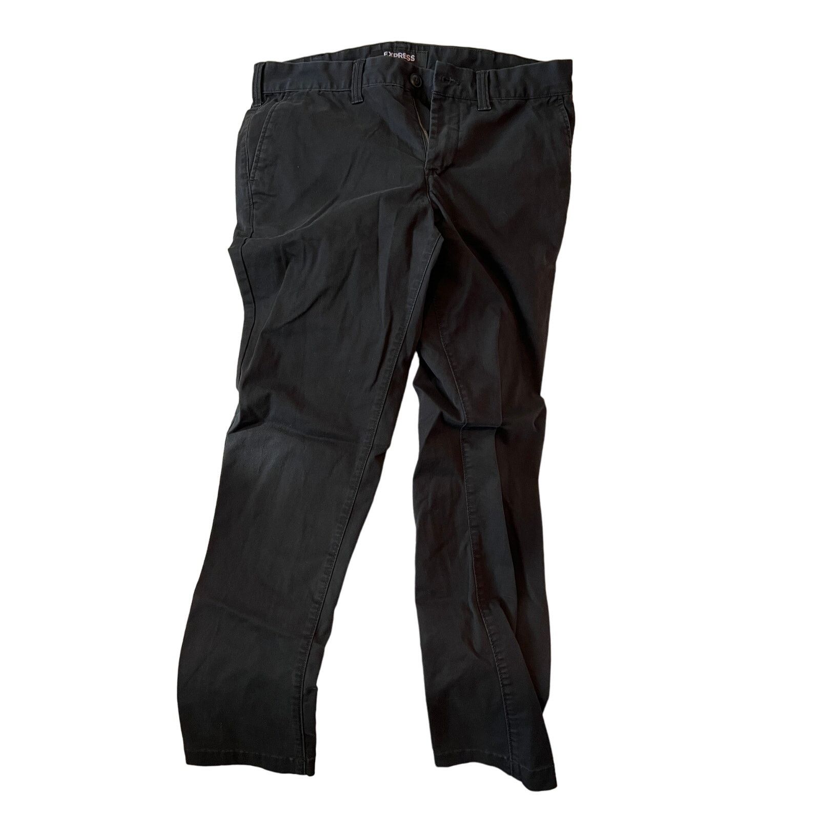 Express Express Skinny Leg Black Jeans Mens 31x30 Size US 31 - 1 Thumbnail