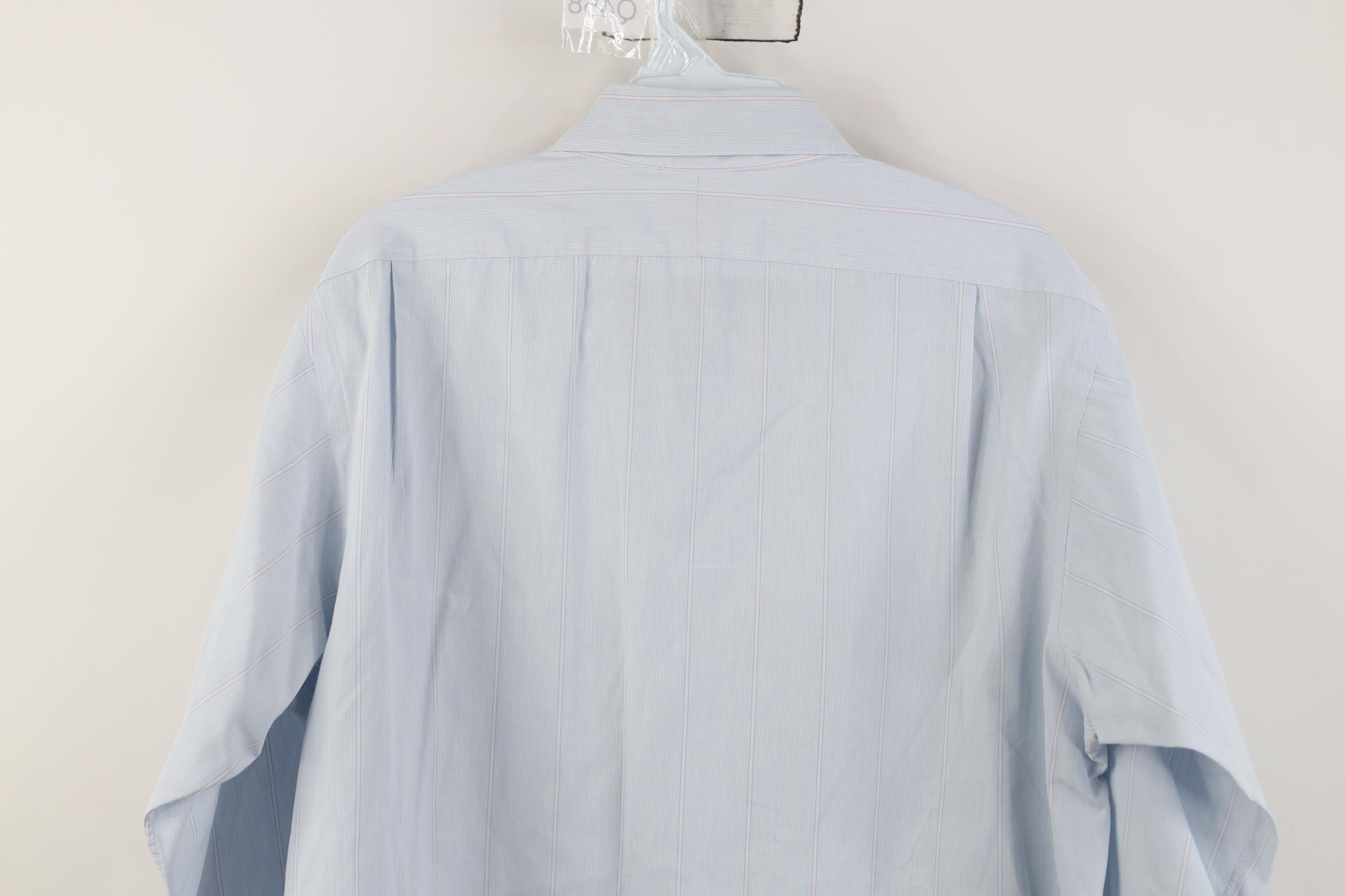 Vintage Vintage 70s Sanforized Cotton Striped Button Shirt Blue USA Size US M / EU 48-50 / 2 - 10 Thumbnail