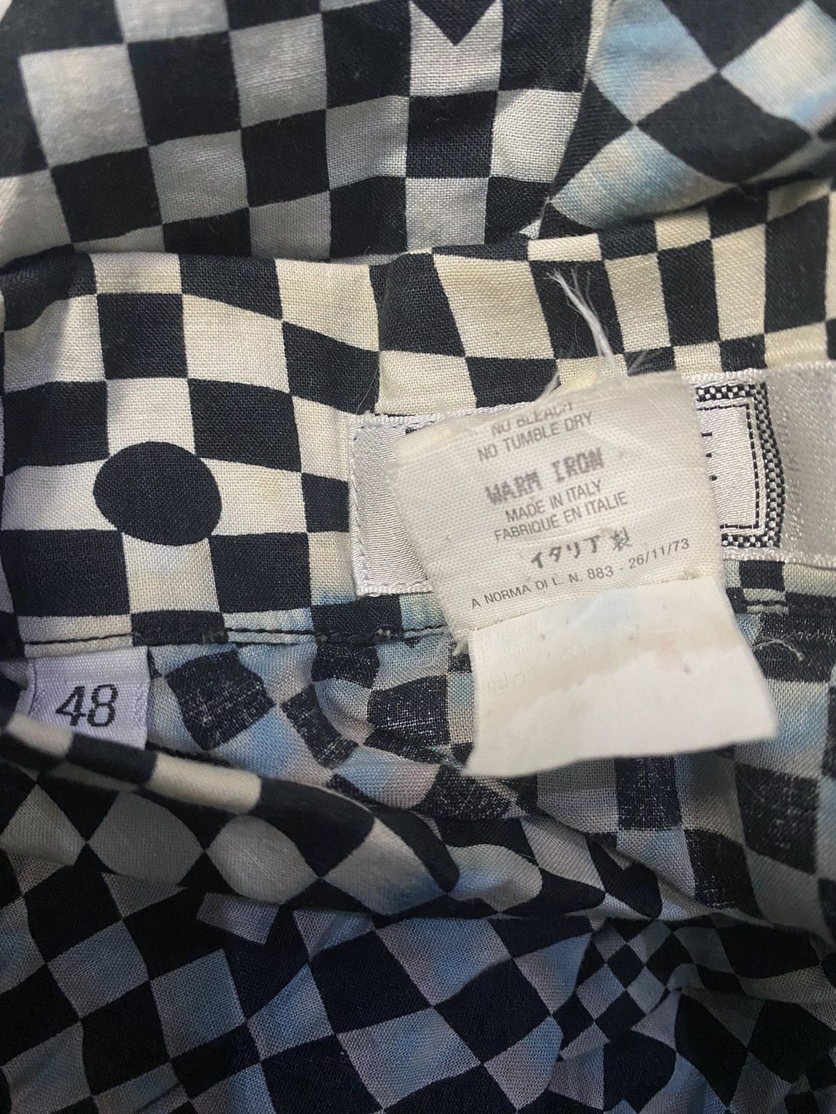 Versace Versace Shirt checkerboard Vintage Size US M / EU 48-50 / 2 - 8 Thumbnail