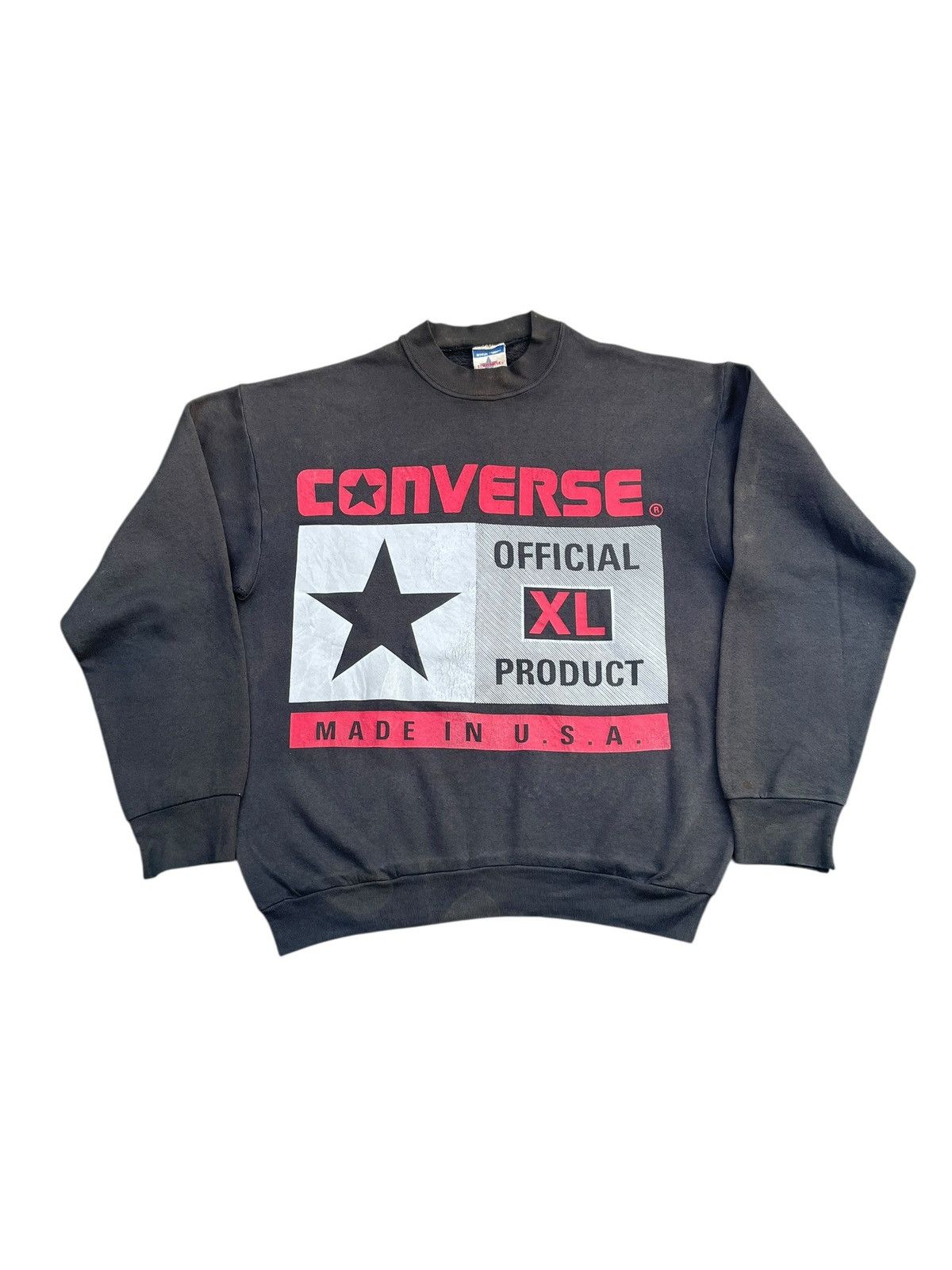 Converse Vintage 90’s Converse sweatshirt Size US L / EU 52-54 / 3 - 1 Thumbnail