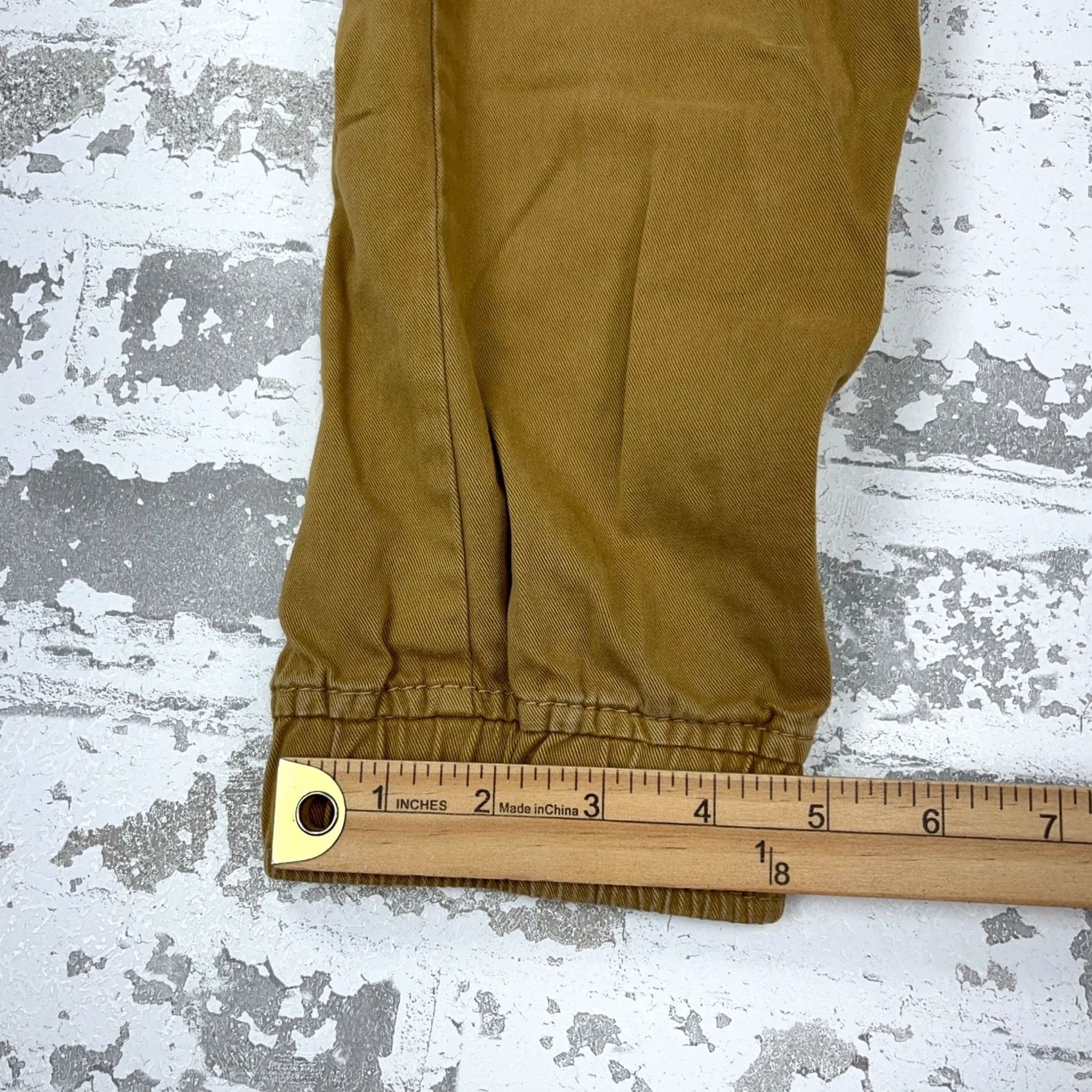 American Eagle Outfitters American Eagle Outfitters Pants Men Small Tan Brown Khaki Drawstring Joggers Tapered 27x27 Size US 29 - 7 Thumbnail