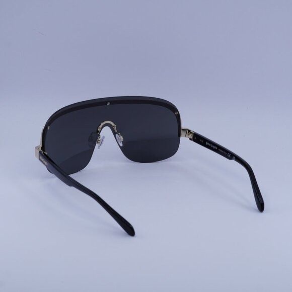 Palm Angels Palm Angels PERI10I KING 1007 Sunglasses Black/Gold Shield Size ONE SIZE - 4 Thumbnail