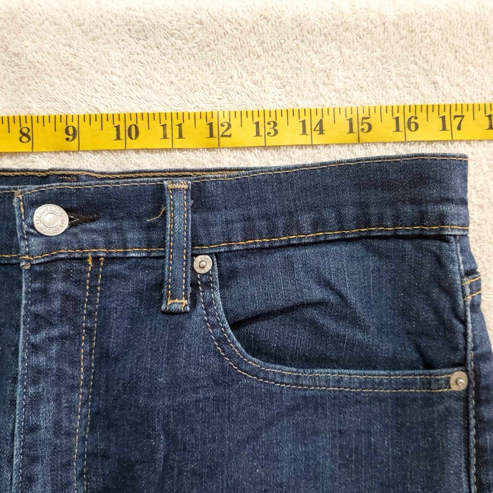 Levi's Levi's 513 Jeans 34 x 30 Stretch Men Regular Blue Straight 34 Inseam 30 Size US 34 / EU 50 - 4 Thumbnail