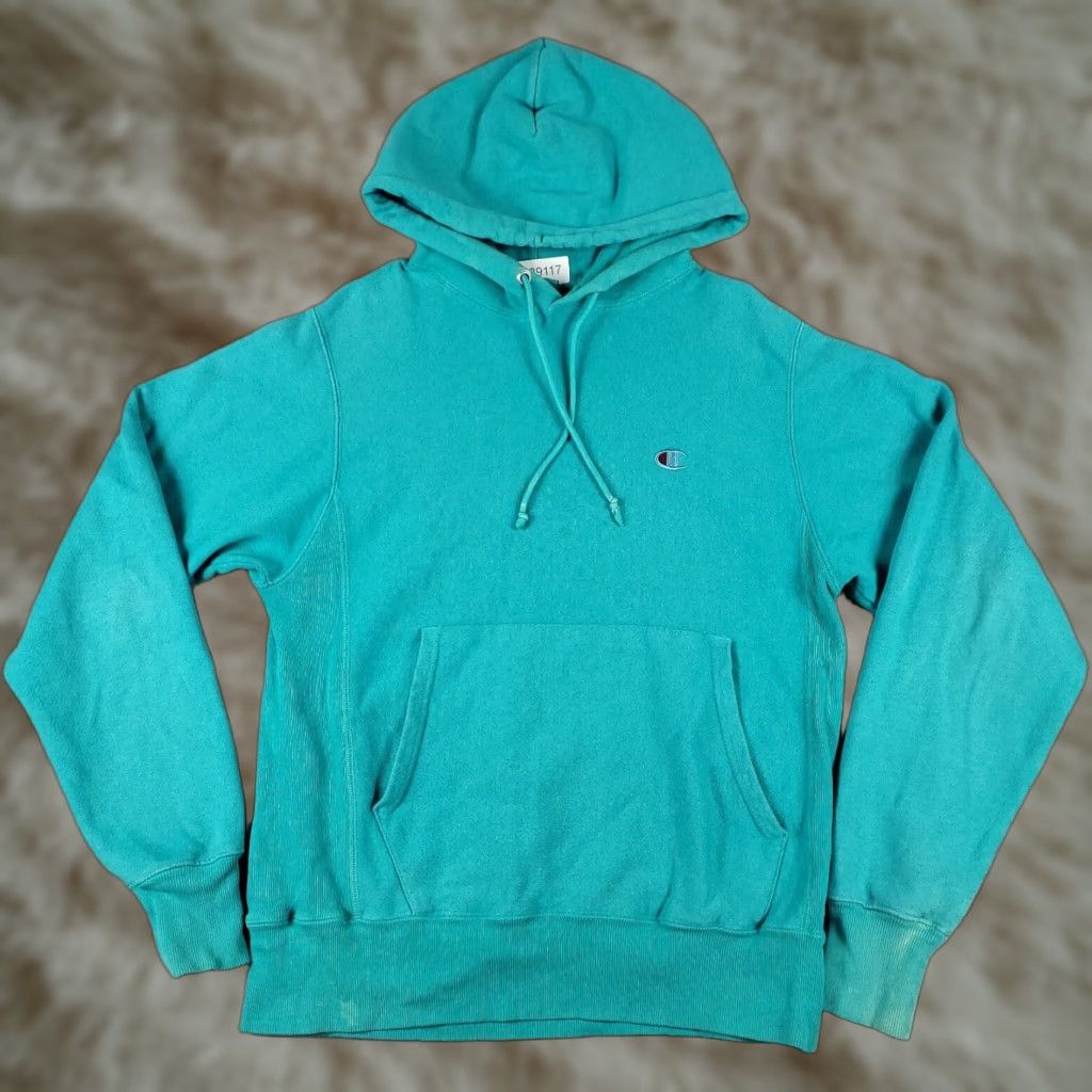 Champion VINTAGE Champion Hoodie Pullover Mens Size Small Blue Fleece Logo Zipper All Seasons Size US S / EU 44-46 / 1 - 1 Thumbnail