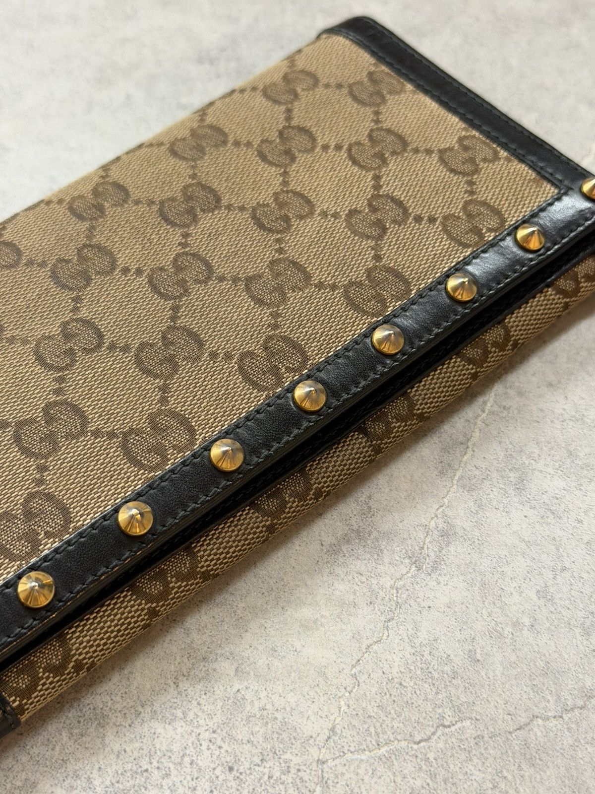 Gucci GUCCI Tom Ford FW2003 Studded Monogram Flap Wallet Vintage Size ONE SIZE - 8 Thumbnail