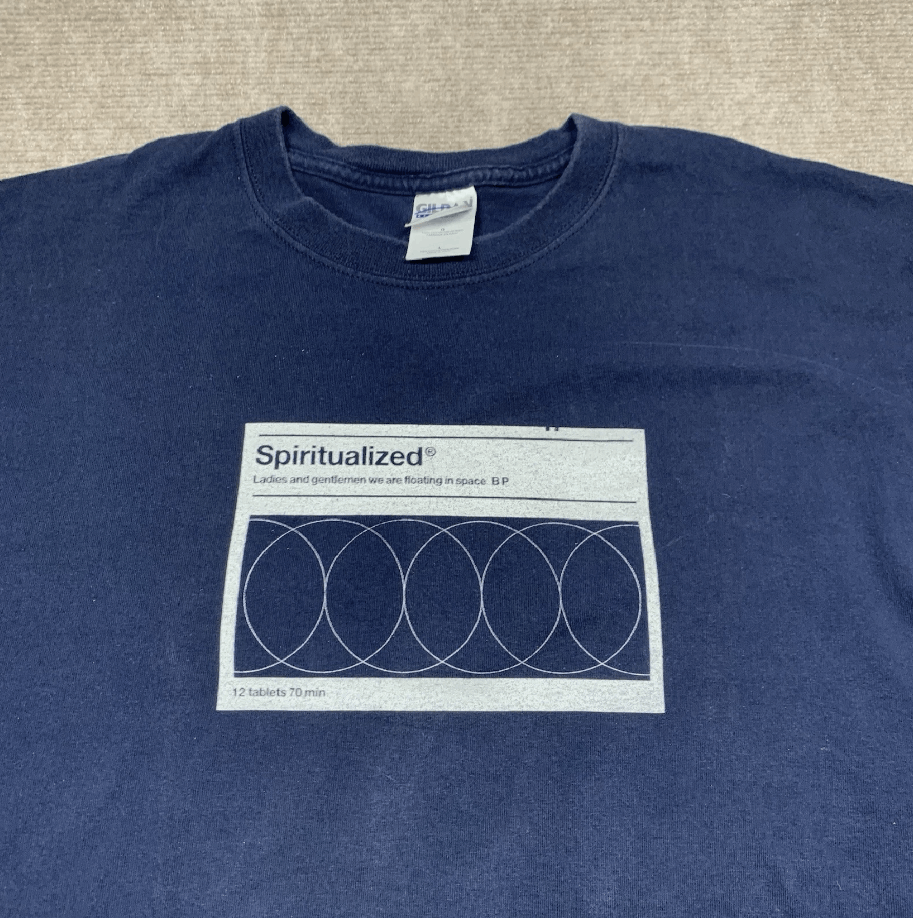 Gildan Spiritualized Vintage T Shirt Large Glow In The Dark Size US L / EU 52-54 / 3 - 3 Thumbnail