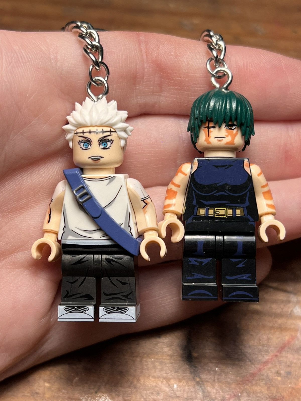 Anime Gojo Maki Jujutsu Kaisen anime minifigure keychain keyring Size ONE SIZE - 6 Thumbnail