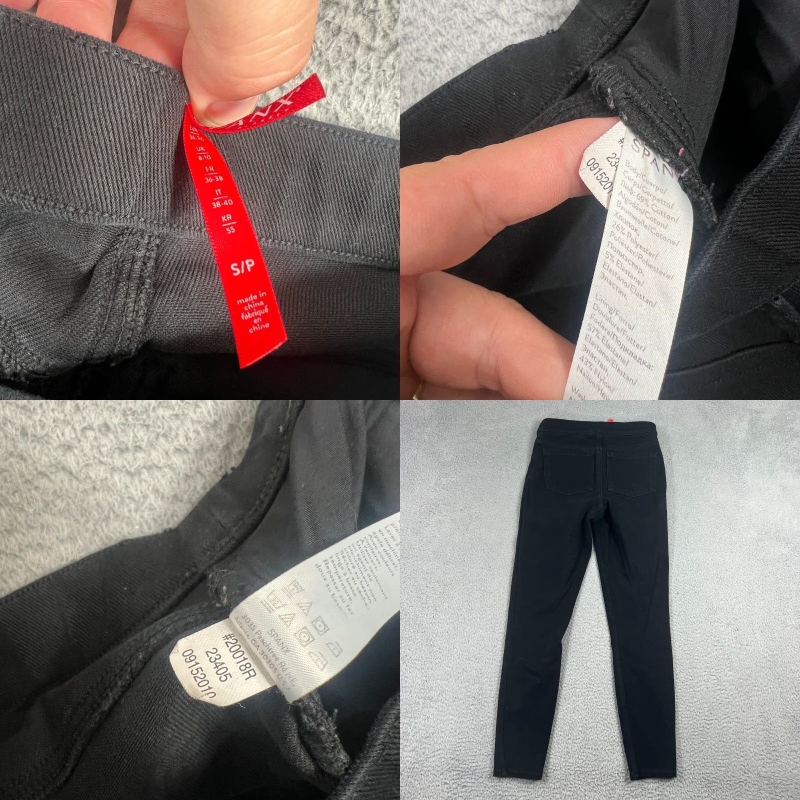 Spanx VINTAGE Spanx Women's Leggings S Black Ankle Slimming Comfort Jeggings 20018R Size 28" / US 6 / IT 42 - 8 Thumbnail