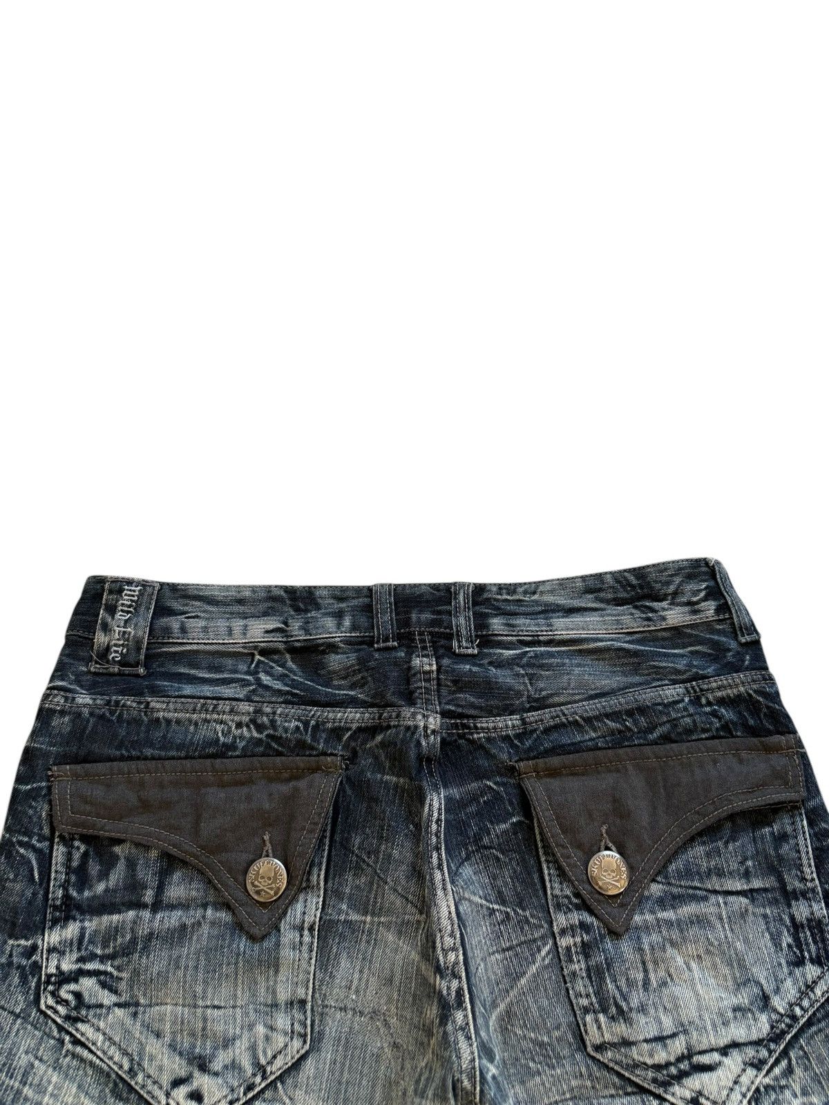 14th Addiction × Japanese Brand Vintage Japanese Brand Mud Wash Punk Style Shorts Jeans Size 36" / US 14 / IT 50 - 11 Thumbnail