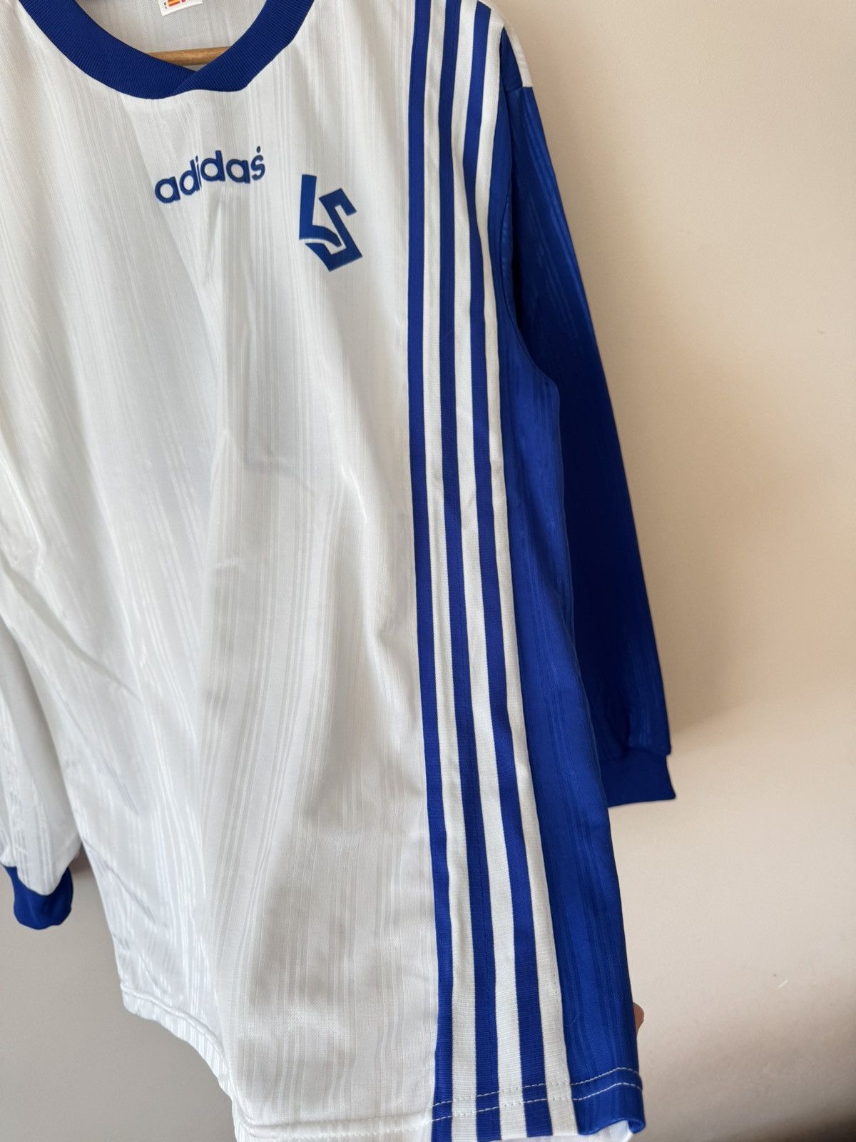 Adidas Vintage Lausanne Sport 1997-1998 Match Worn Soccer Jersey Size US L / EU 52-54 / 3 - 8 Thumbnail