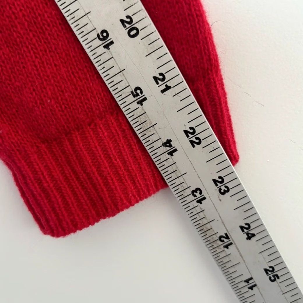 Vintage VINTAGE Hastings & Smith Red Mock Neck Cable Knit Sweater Lambswool Angora Blend M Ladies Men’s Women’s Size M / US 6-8 / IT 42-44 - 6 Thumbnail