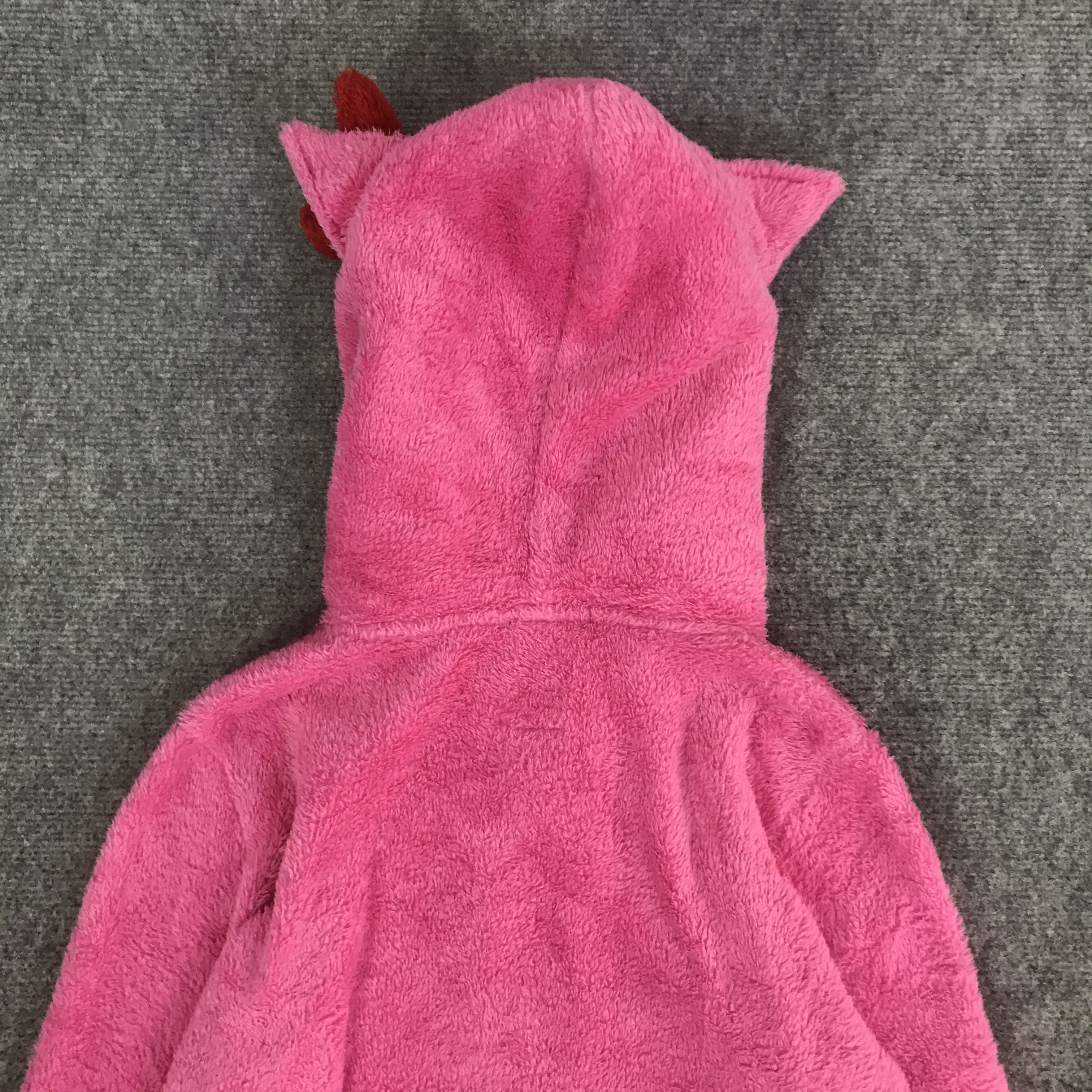 Japanese Brand HELLO KITTY SHERPA PINK HOODIE JACKET K127B9 Size L / US 10 / IT 46 - 4 Thumbnail