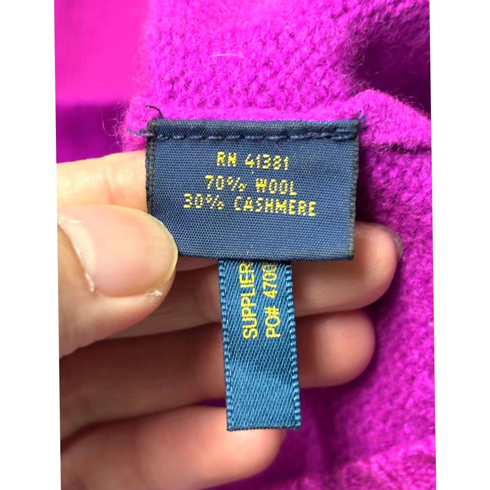 Polo Ralph Lauren Polo Ralph Lauren Sweater Womens S Pink Magenta Wool Cashmere Crewneck Size S / US 4 / IT 40 - 3 Thumbnail