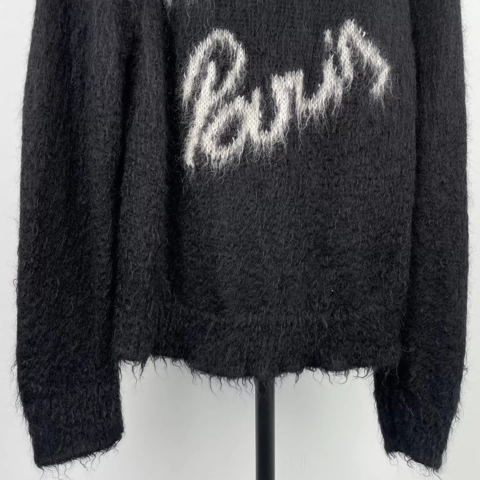 Yves Saint Laurent YSL Black Sweater M260429CYX6F01 Size M / US 6-8 / IT 42-44 - 4 Thumbnail