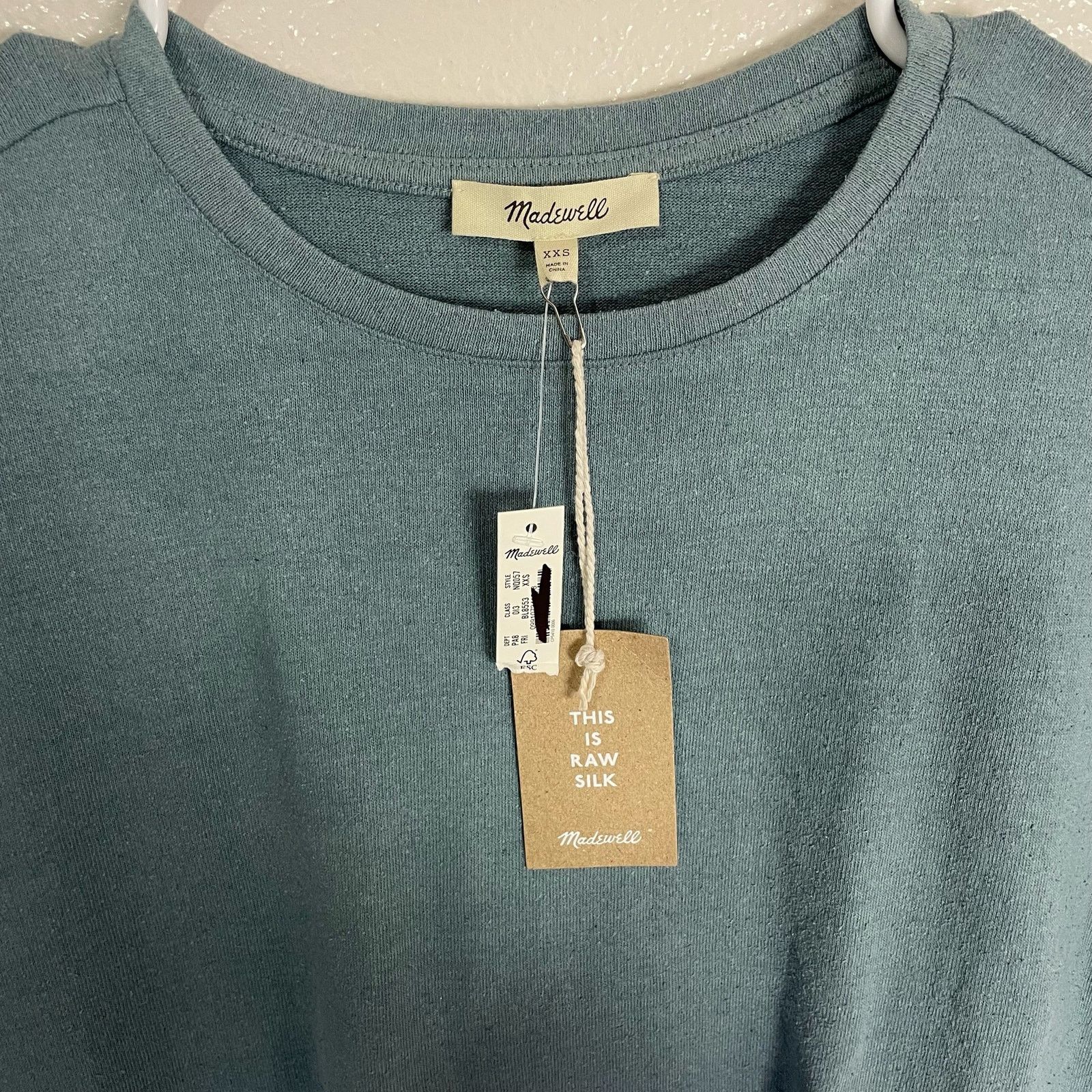 Madewell Madewell 100% Silk Faded River Tee Shirt US Women's XXS Size XXS / US 00 / IT 34 - 3 Thumbnail