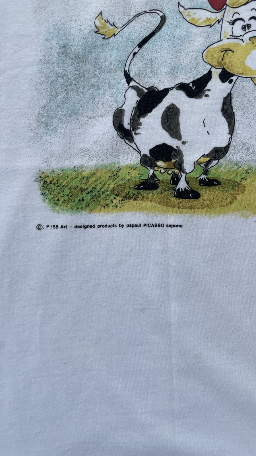 Paloma Picasso Vintage Picasso Art Tee Have You Got Milk Today Size US L / EU 52-54 / 3 - 7 Thumbnail