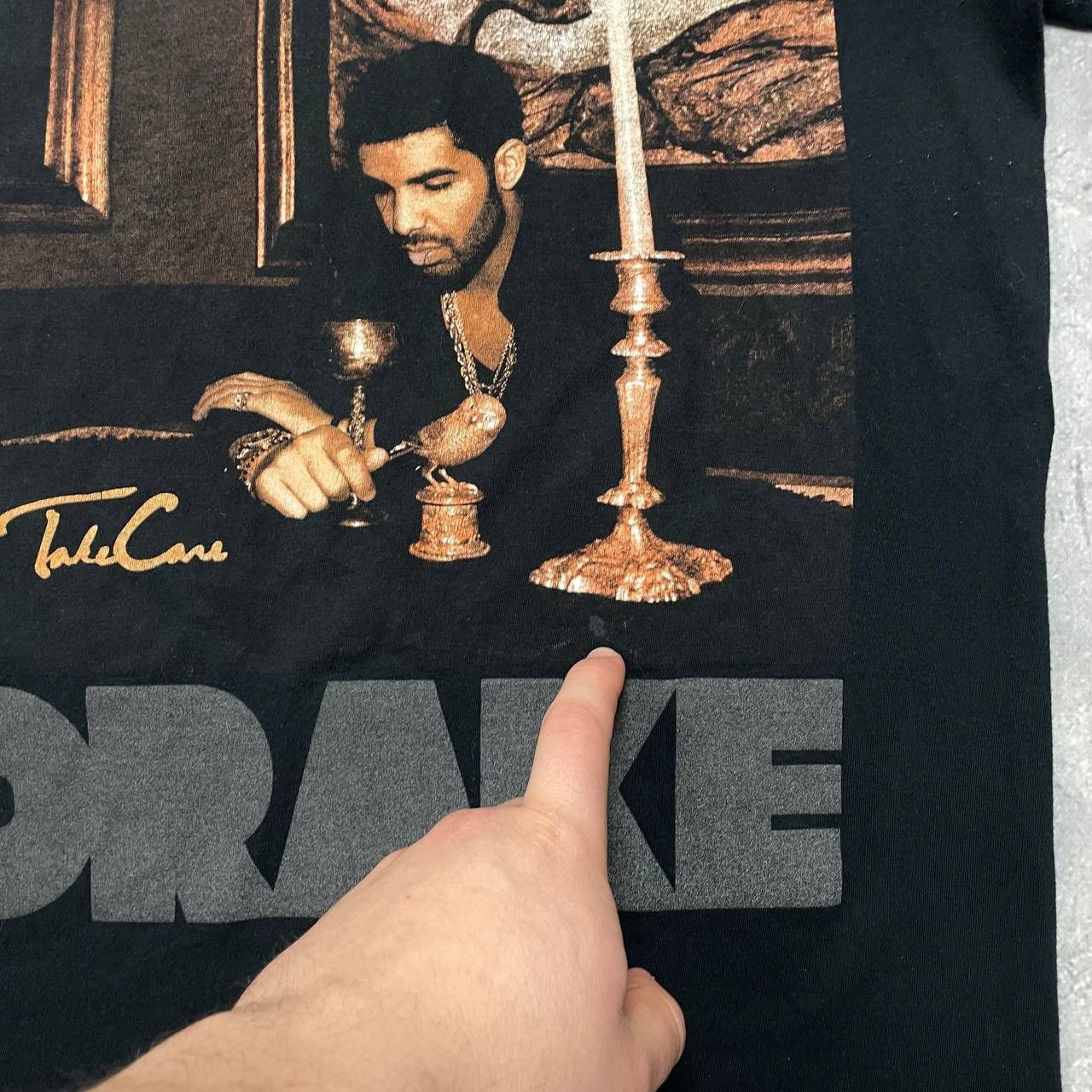 Drake × October's Very Own × Rap Tees 2012 Drake Take Care Album T Shirt Size S Size US S / EU 44-46 / 1 - 8 Thumbnail