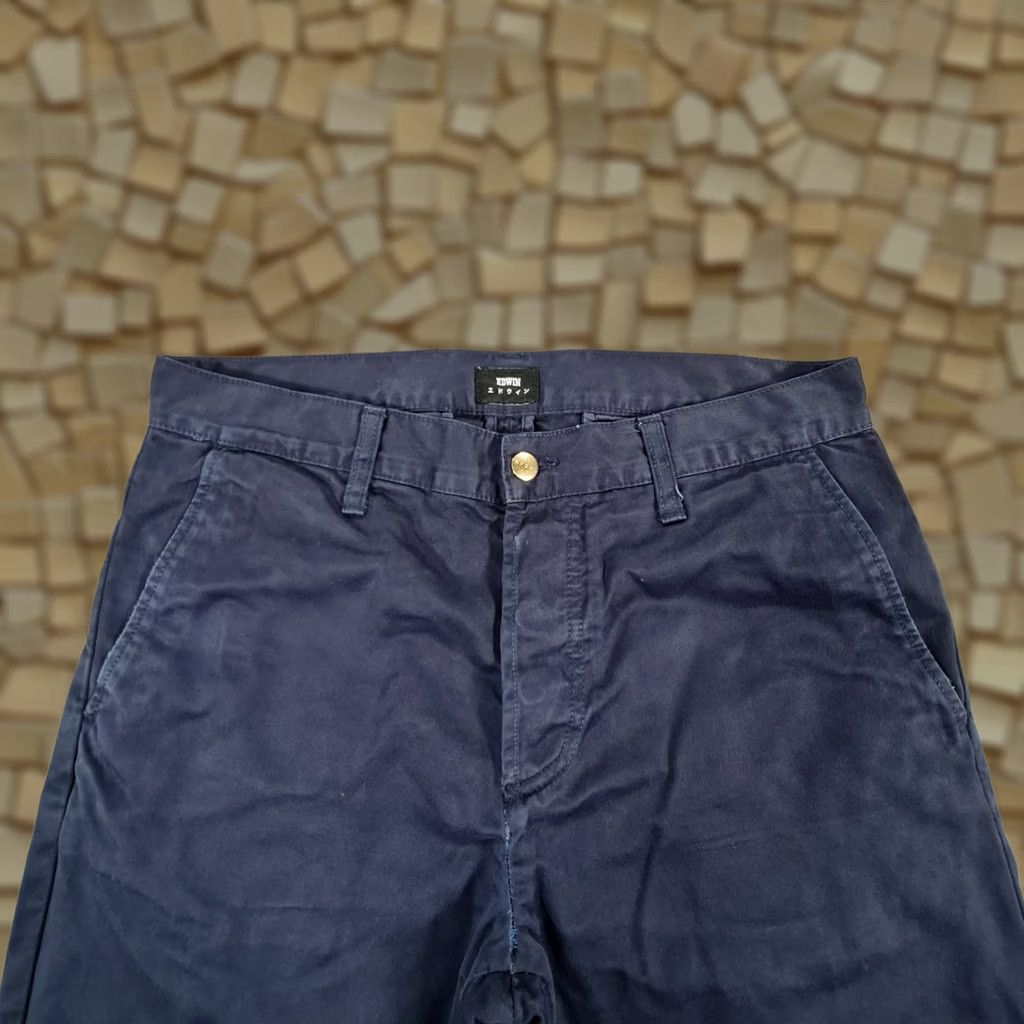 Edwin Edwin Mens Chino Trousers Navy Blue W32 L30 Tapered Leg Cotton Pants Size US 32 / EU 48 - 1 Thumbnail