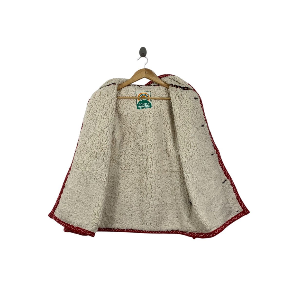 Double Rainbouu Vintage DOUBLE RAINBOW JAPAN Navajo Native Fleece Jacket Size M / US 6-8 / IT 42-44 - 6 Thumbnail