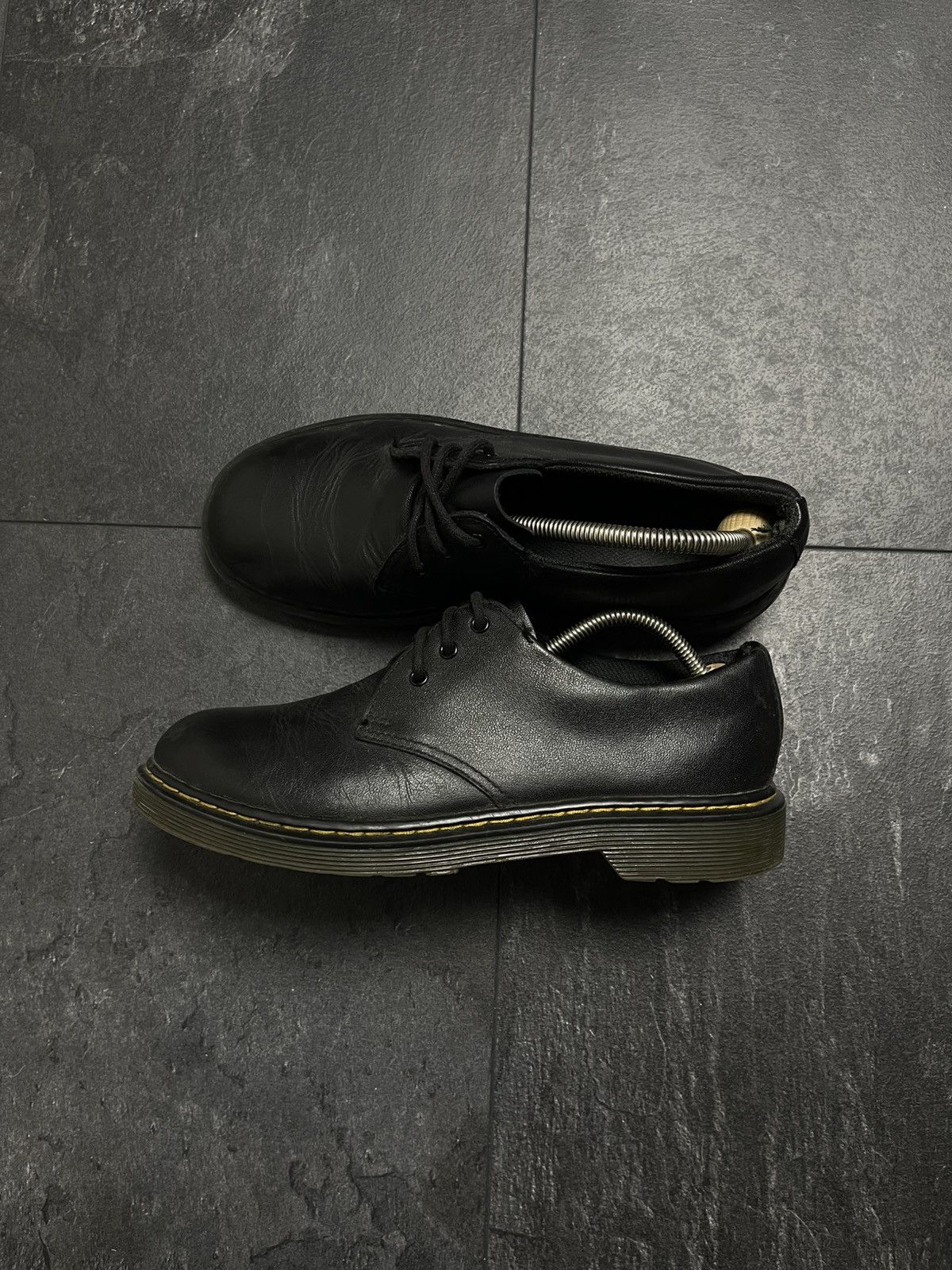 Dr. Martens × Vintage Dr Martens Oxford Shoes Black 1461 Smooth Leather Casual Size US 6 / EU 39 - 7 Thumbnail