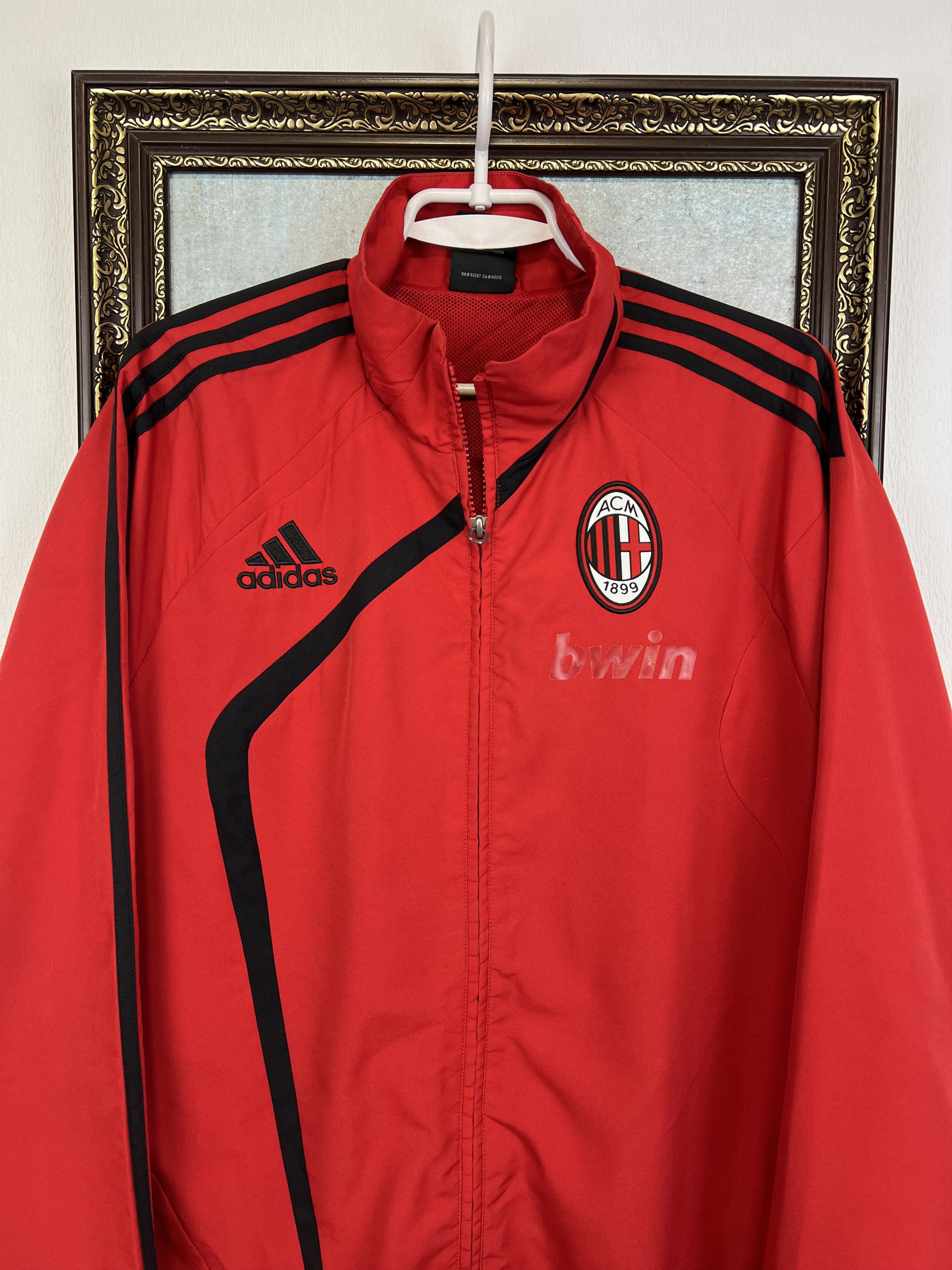 Adidas Adidas AC Milan Football Jacket Soccer Track Top Rare Size US M / EU 48-50 / 2 - 2 Thumbnail