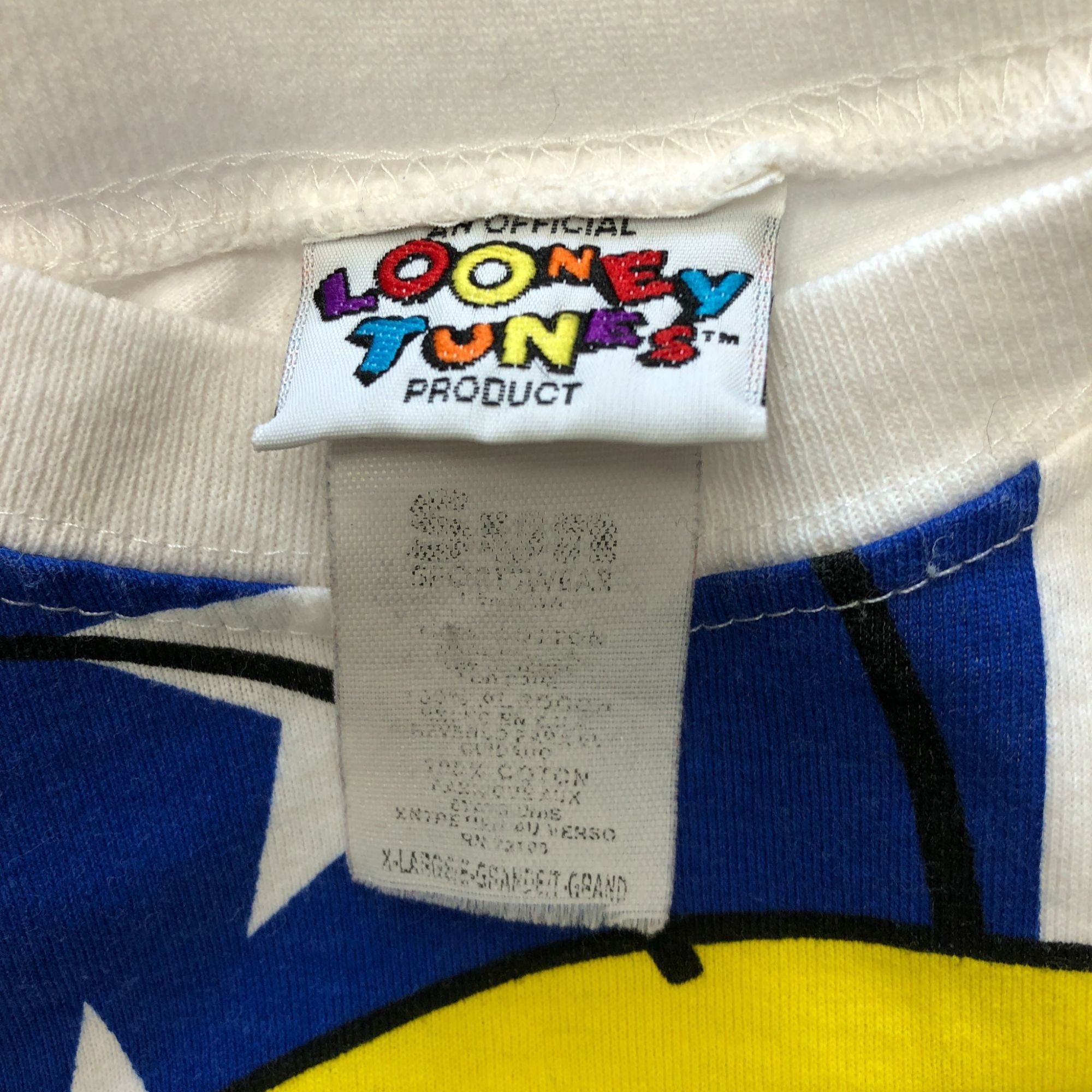 Other Vintage Tweety Bird American Flag White T-Shirt - Size XL Size US XL / EU 56 / 4 - 3 Thumbnail