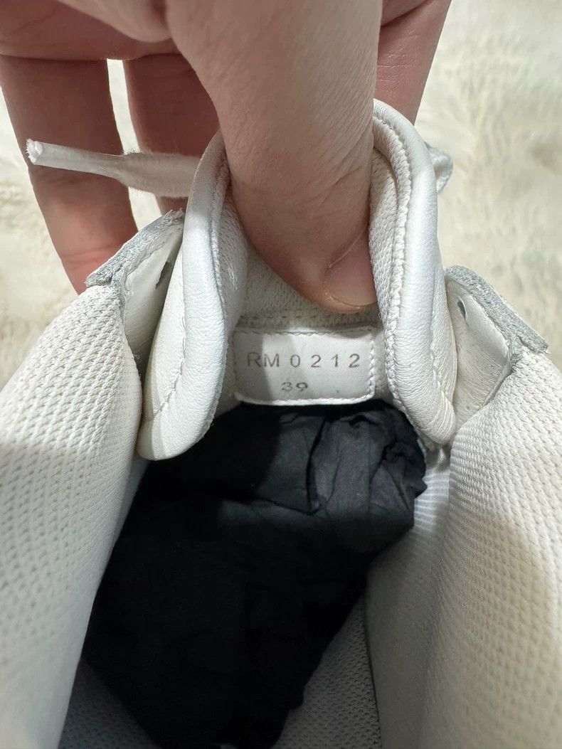 Celine Celine Red and white color-block casual board shoes Size US 6 / EU 39 - 7 Thumbnail