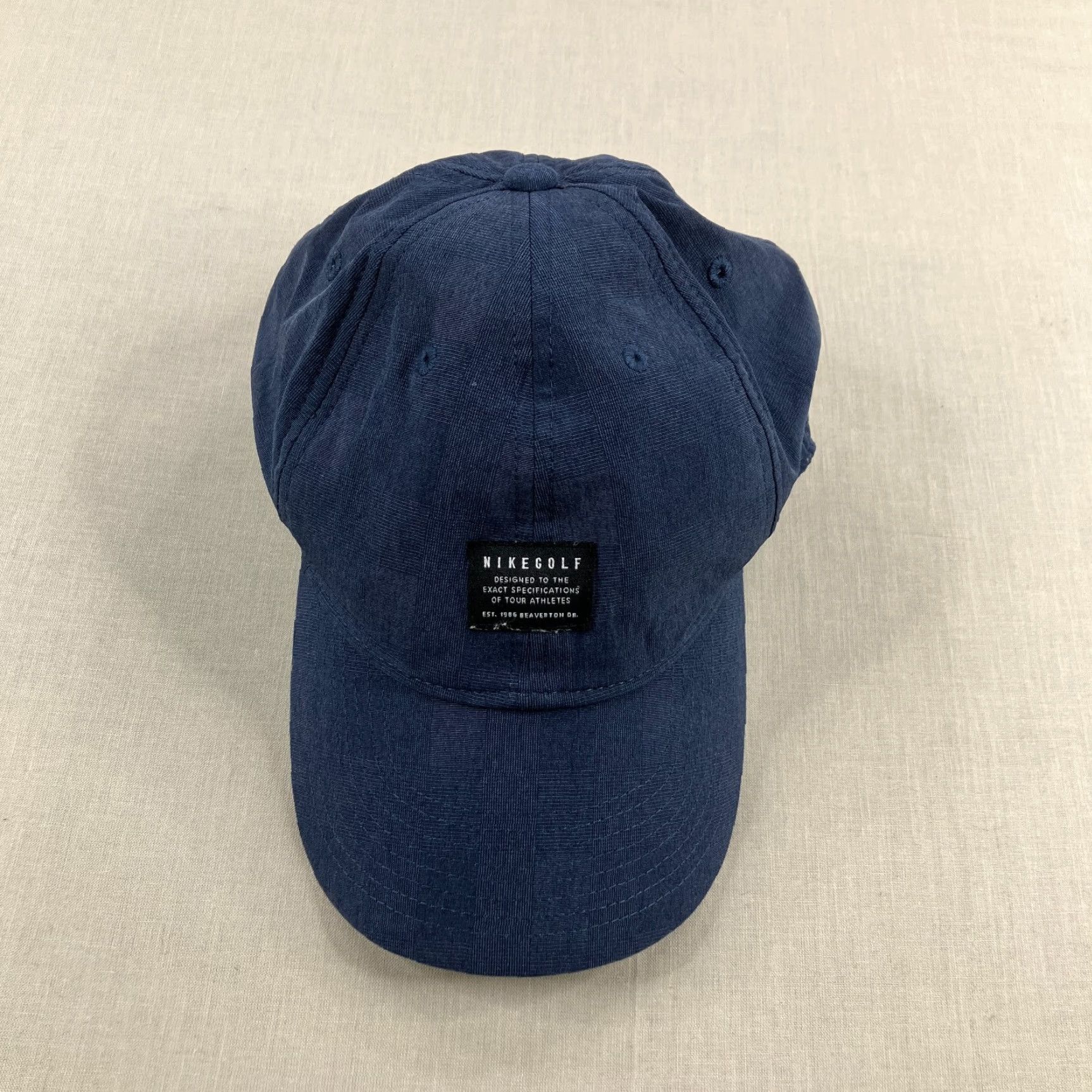 Nike VINTAGE Nike Hat Mens Strapback Blue Golf Legacy Dri Fit Performance Dad Cap Lightweight Size ONE SIZE - 3 Thumbnail