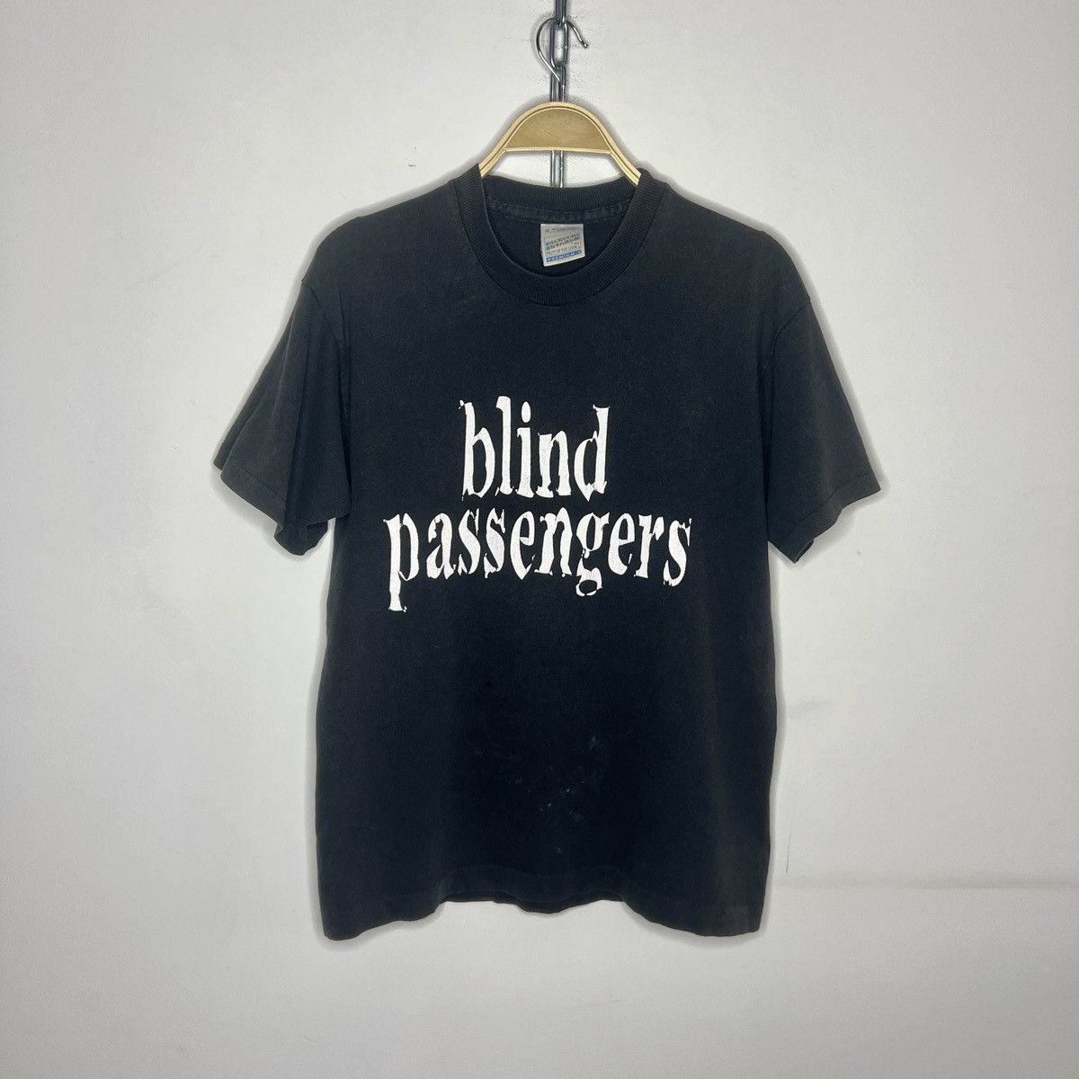 Band Tees × Vintage Vintage 90s Blind Passengers Single Stitch Tshirt Tee Black Size US M / EU 48-50 / 2 - 1 Thumbnail