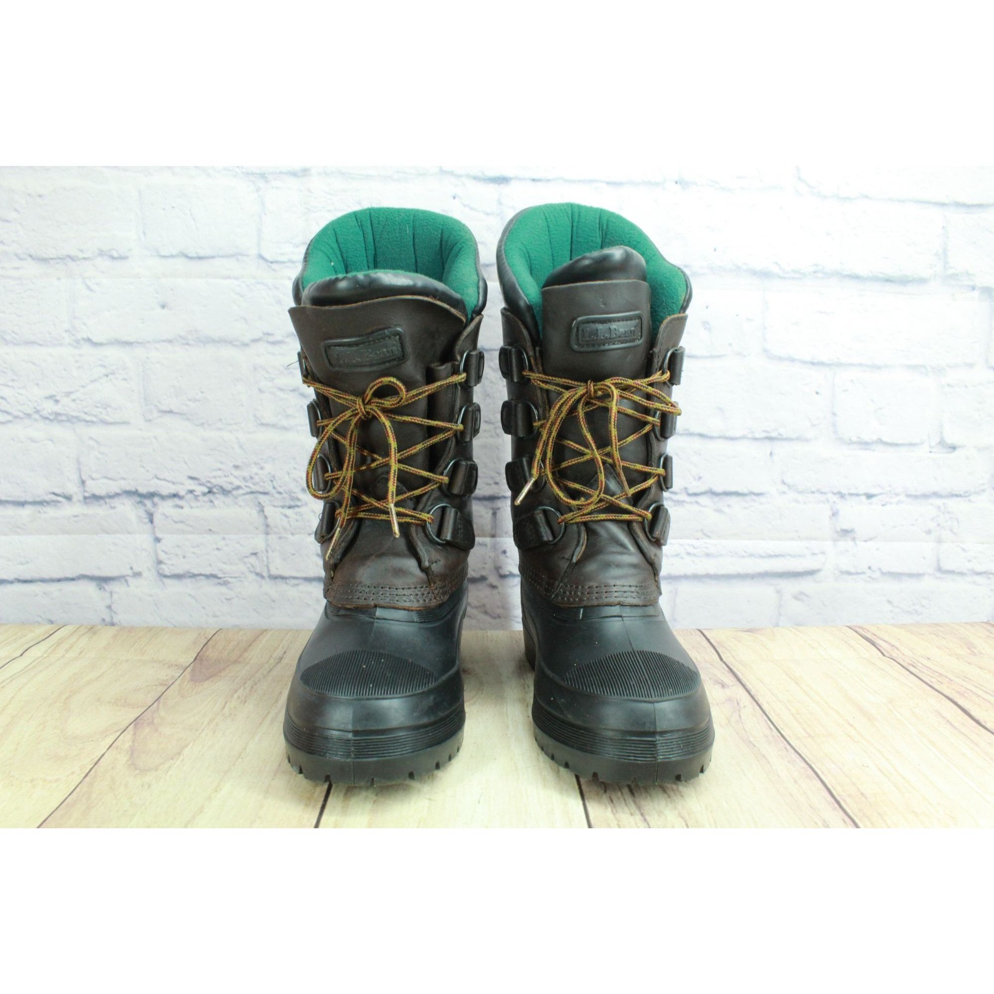 L.L. Bean LL Bean Women’s Brown Leather Waterproof Insulated Duck Boot Size US 7 / IT 37 - 4 Thumbnail