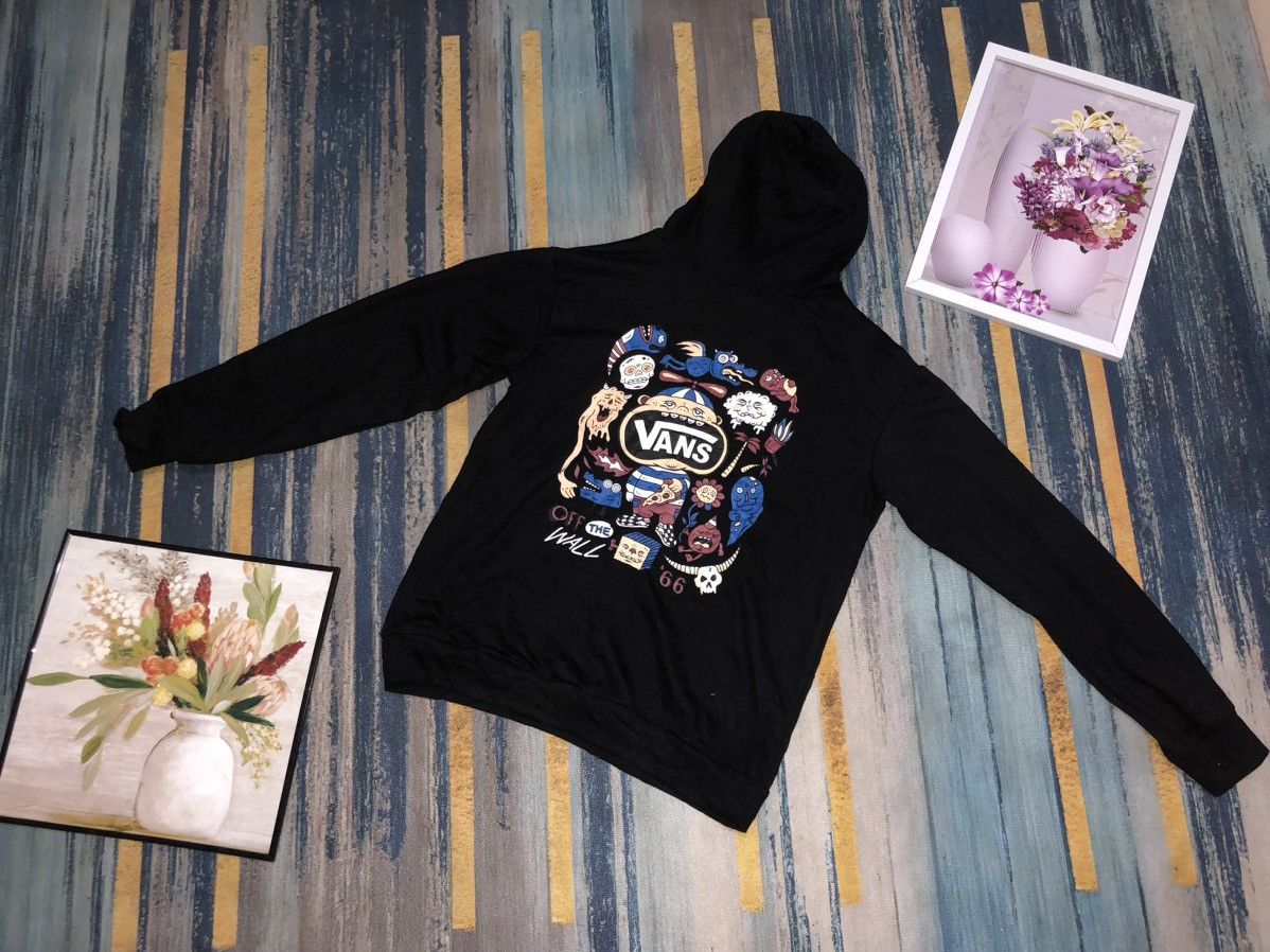 Vans Black graphic vans hoodie Grailed