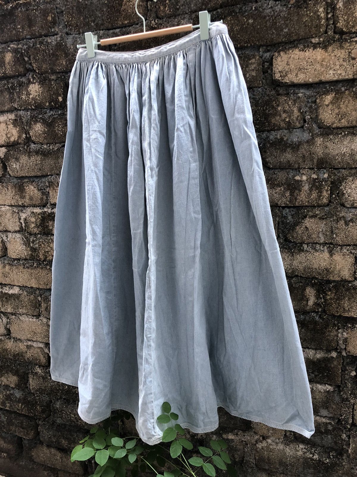 Japanese Brand 💥RARE💥Vintage KAPITAL Wash Denim Maxi Skirts Size 26" / US 2 / IT 38 - 6 Thumbnail