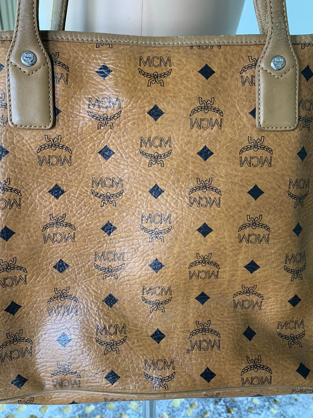 Designer × MCM MCM Cognac Visetos Hobo tote bag Size ONE SIZE - 8 Thumbnail