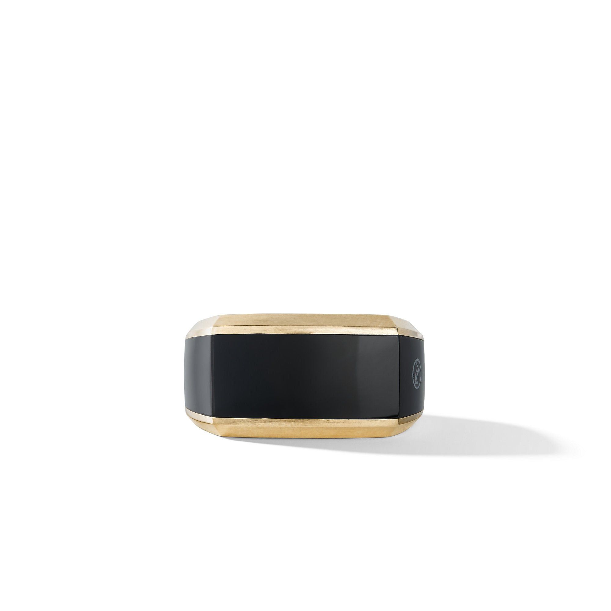 David Yurman o1w1db10325 Size:OS/ Roman Signet Ring in Black/Golden Size ONE SIZE - 1 Thumbnail