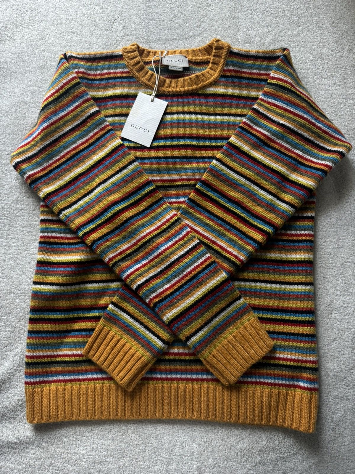Gucci Striped Cashmere Gucci sweater Size S / US 4 / IT 40 - 1 Thumbnail