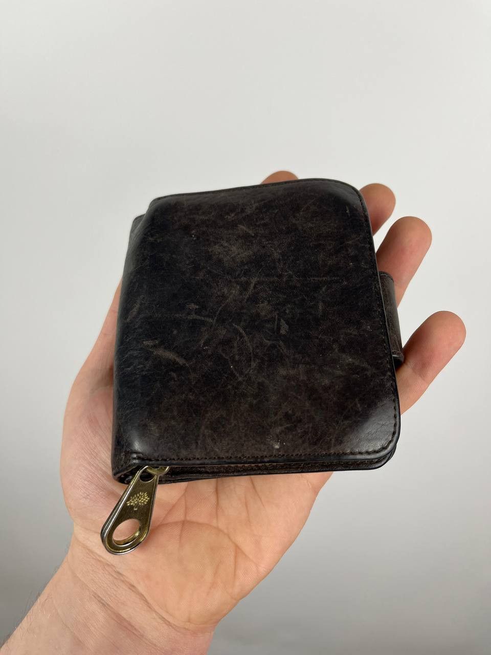 Mulberry Mulberry Leather French Purse Wallet Tree Logo Zip Around Size ONE SIZE - 2 Thumbnail