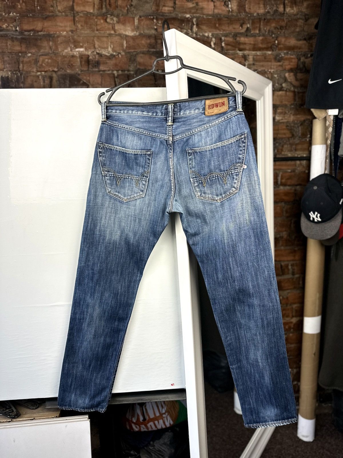Edwin × Japanese Brand Mens Jeans Edwin ED-55 Relaxed Blue Size: 31/32 Size US 31 - 3 Thumbnail