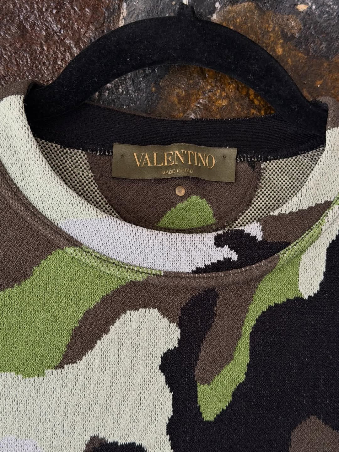 Valentino Valentino Camo Knit Rockstud T-Shirt Size S / US 4 / IT 40 - 2 Thumbnail