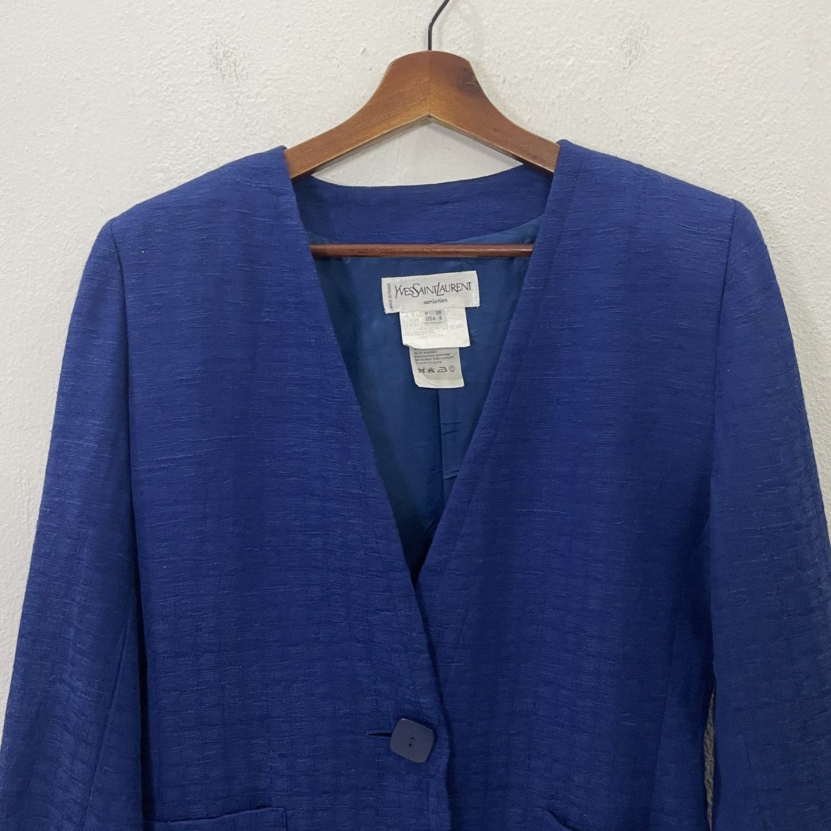 Yves Saint Laurent Yves Saint Laurent Variation Double Breasted Coat Jacket Size L / US 10 / IT 46 - 4 Thumbnail